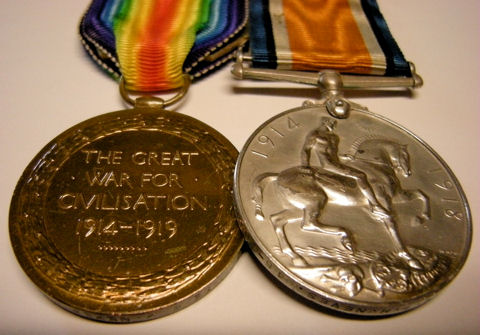 William's Medals Back