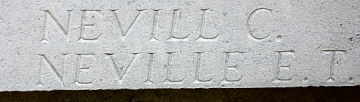 E Neville's inscription