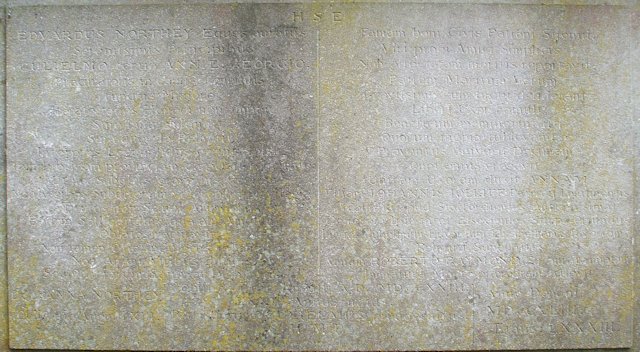 Close-up of Northey Family Tomb
