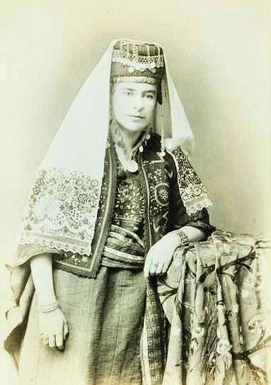 Anna in an outfit she bought on her 1892 holidays Anna in an outfit she bought on her 1892 holidays