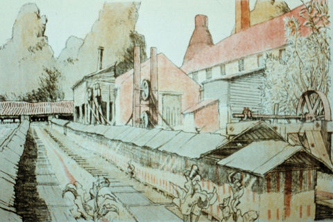 Watercolours of the Nonsuch Pottery and Brickworks