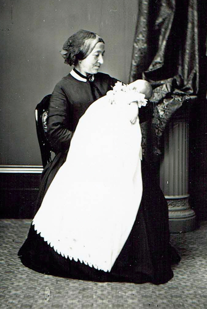 'Baby of Henry Brooks' with nurse, quite possibly Harry Tabor Brooks. 'Baby of Henry Brooks' with nurse, quite possibly Harry Tabor Brooks.