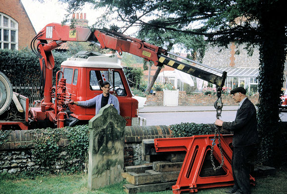 The Bells of St Mary the Virgin, Ewell when taken down for repair