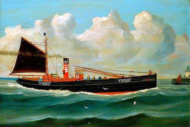 Ocean Retriever in her days as a fishing boat. Ocean Retriever in her days as a fishing boat.