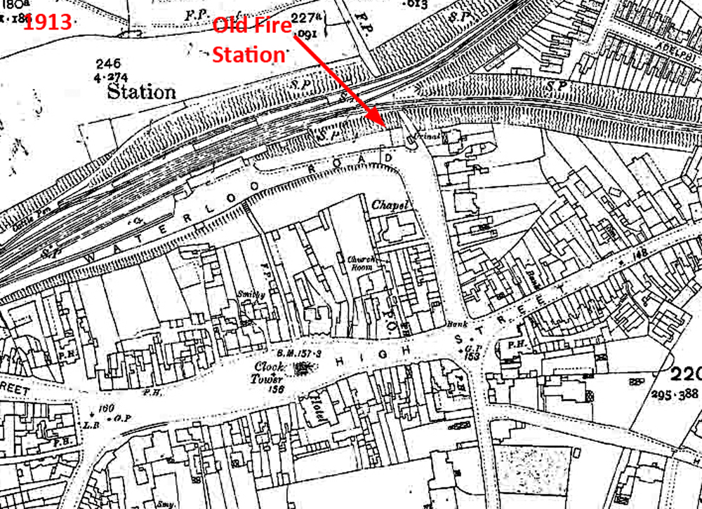 Old Fire Station Map 1913