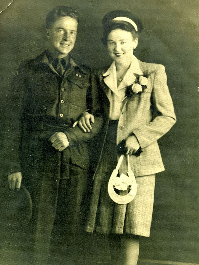 George and Olga on their wedding day George and Olga on their wedding day