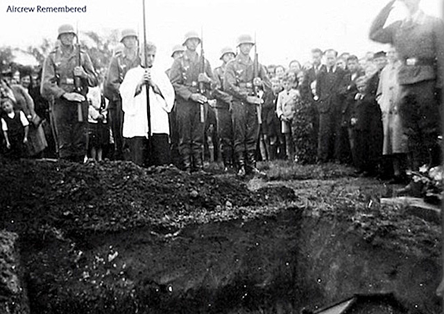 The burial of Wilfred and his crewmates