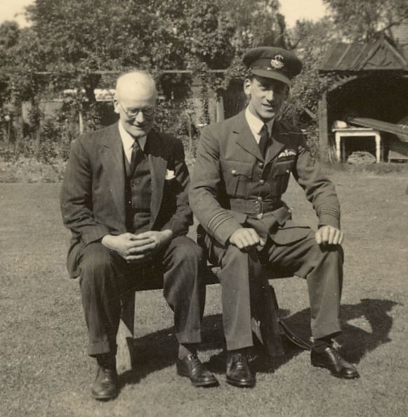 William Richardson Page Senior with Tom William Richardson Page Senior with Tom
