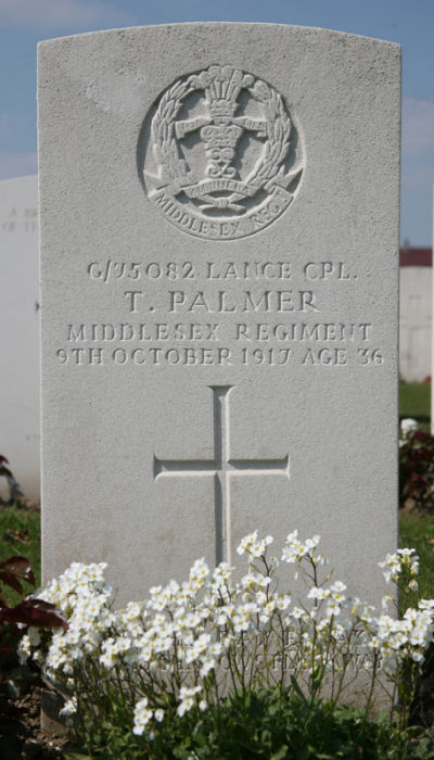 Thomas's headstone in the Cement House cemetery
