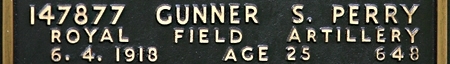 Sidney's inscription on the CWGC memorial Epsom. Sidney's'inscription on the CWGC memorial Epsom.