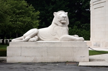 View of part of the Ploegsteert Memorial