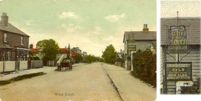 Chessington Road postcard c1905