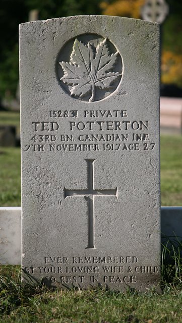 Ted's headstone in Epsom Cemetery Ted's headstone in Epsom Cemetery