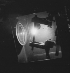 Carbon Arc Slide projector workings with arc burning