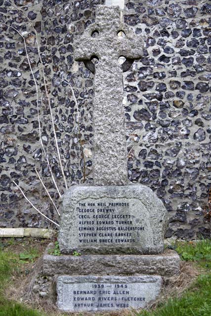 Neil Primrose is also commemorated on the village of Postwick, Norfolk memorial, in the village churchyard.