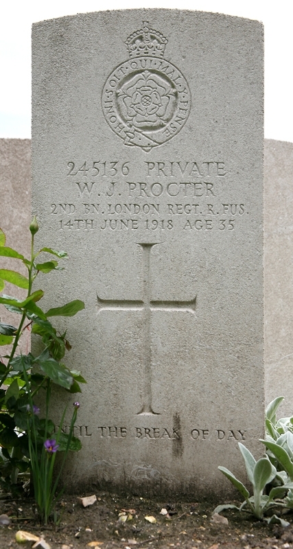 William's headstone in the St Sever Cemetery Extension, Rouen William's headstone in the St Sever Cemetery Extension, Rouen