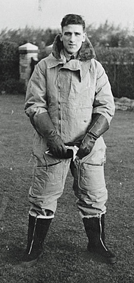Charles Richardson in his flying gear Charles Richardson in his flying gear