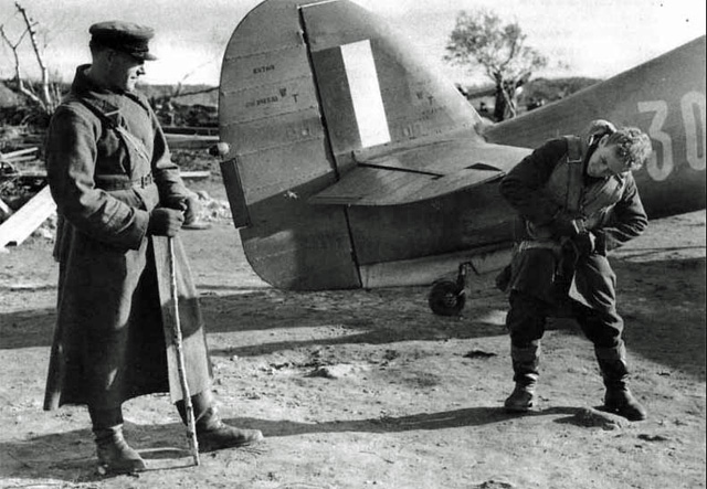 Jack and his Hurricane Z3763 in Russia Jack and his Hurricane Z3763 in Russia