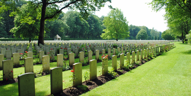 Part of the Reichswald Forest War Cemetery Part of the Reichswald Forest War Cemetery