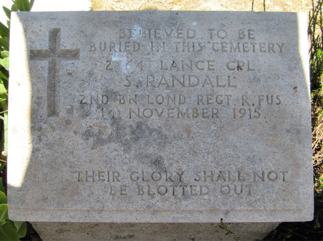 Sidney's headstone in Pink Farm Cemetery, Helles Sidney's headstone in Pink Farm Cemetery, Helles