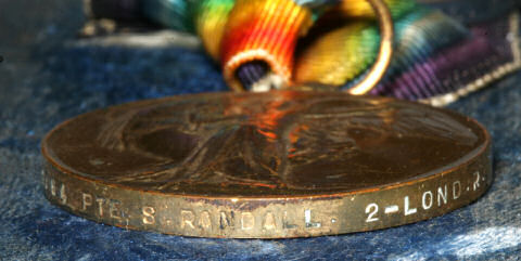 The inscription on Sidney's medal. The inscription on Sidney's medal.
