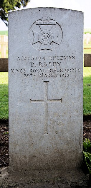 Bertie's headstone in the Guise (La Desolation) French National Cemetery Bertie's headstone in the Guise (La Desolation) French National Cemetery