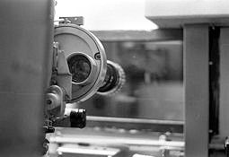 A projectionists eye view of the auditorium of No. Two Cinema