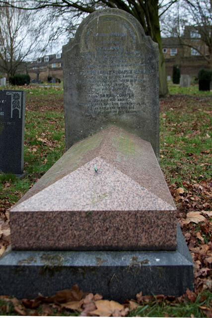 Henry is named on his parents' gravestone