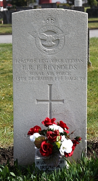 Ernest's headstone in Epsom Cemetery Ernest's headstone in Epsom Cemetery