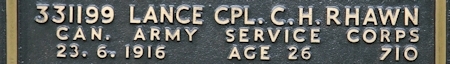 Charles' inscription on the CWGC memorial Epsom. Charles' inscription on the CWGC memorial Epsom.