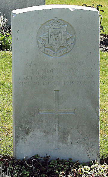 Henry's headstone in Heverlee War Cemetery Henry's headstone in Heverlee War Cemetery