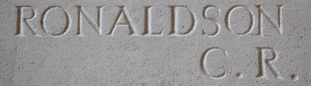 Charles' inscription on the Thiepval memorial to the missing Charles' inscription on the Thiepval memorial to the missing