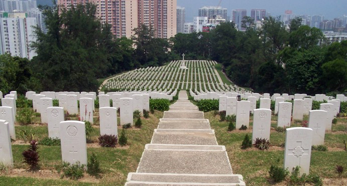 The Sai Wan War Cemetery, Hong Kong. The Sai Wan War Cemetery, Hong Kong.