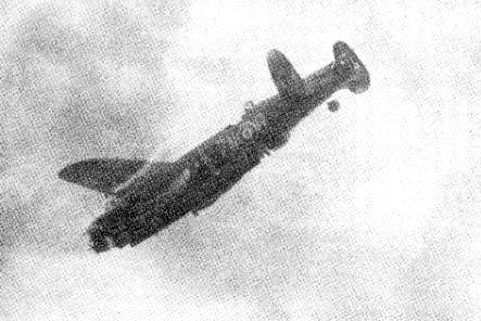 Lancaster PB 303 leaving the formation Lancaster PB 303 leaving the formation