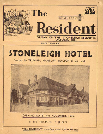 The cover of the first newsletter of the Stoneleigh Residents
