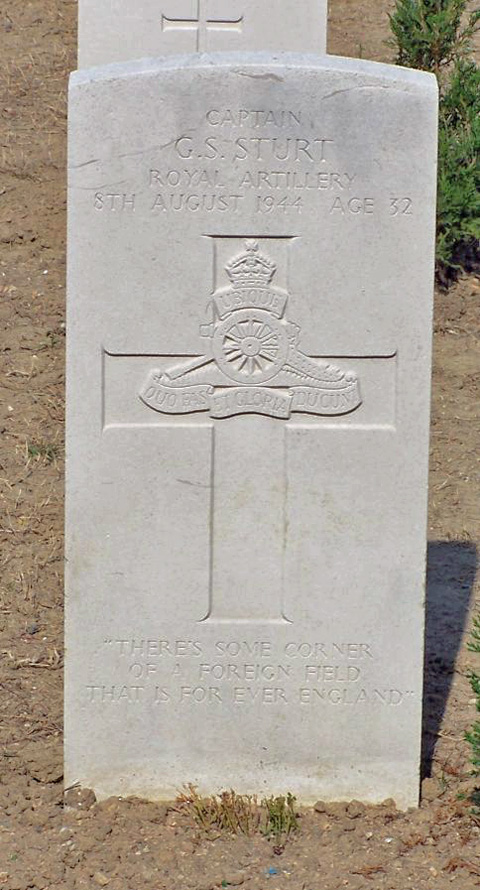 George's headstone in the Sai Wan War Cemetery, Hong Kong George's headstone in the Sai Wan War Cemetery, Hong Kong