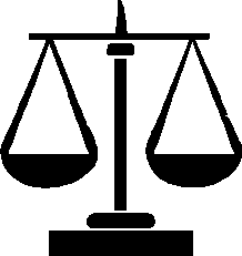 Clipart image of a pair of scales