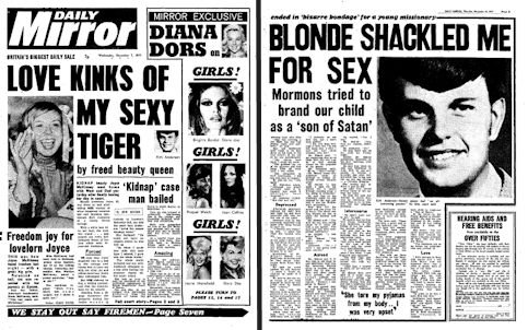 Examples of the sensational coverage of the kidnapping