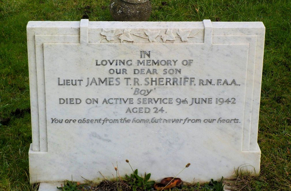 James' headstone in Epsom Cemetery James' headstone in Epsom Cemetery