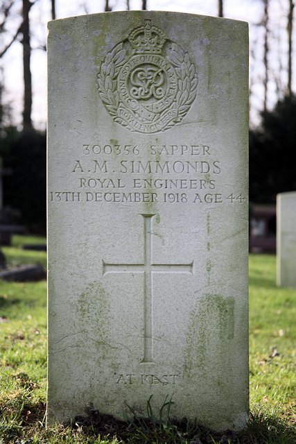 Alfred's headstone in Epsom Cemetery Alfred's headstone in Epsom Cemetery