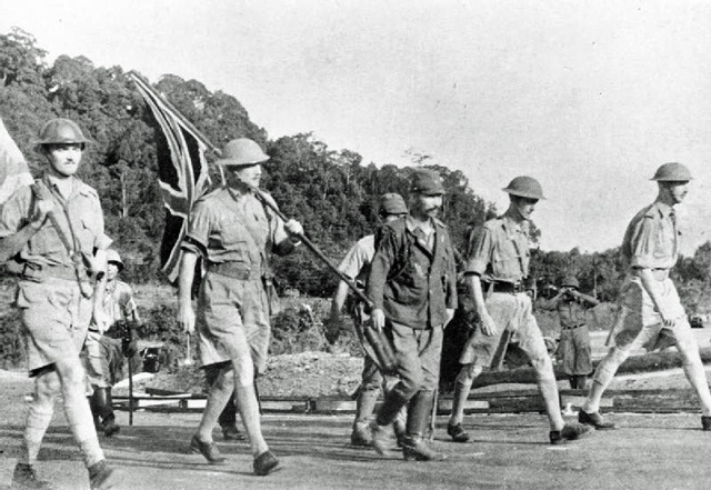 British Commanders on their way to surrender Singapore, 15 February 1942 British Commanders on their way to surrender Singapore, 15 February 1942