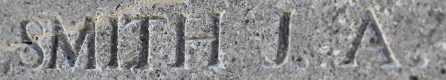 James' inscription on the Soissons memorial, France James' inscription on the Soissons memorial, France