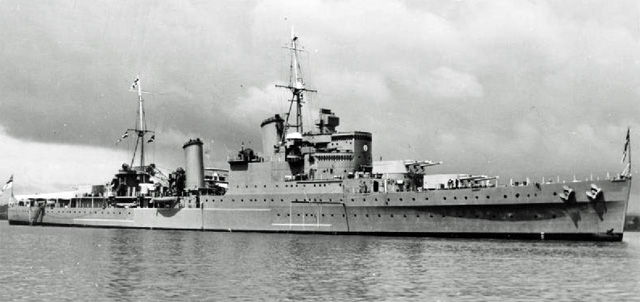 HMS Southampton on completion in 1937.