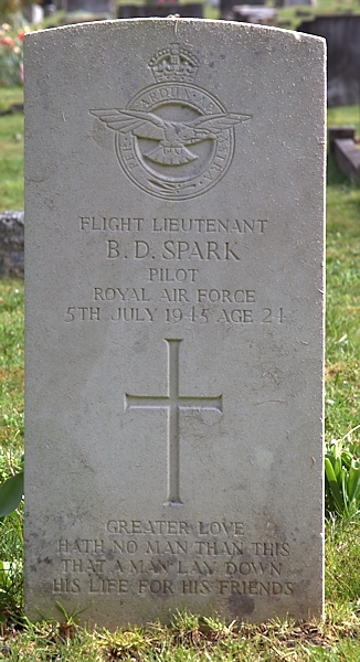 Basil's headstone in Epsom Cemetery Basil's headstone in Epsom Cemetery