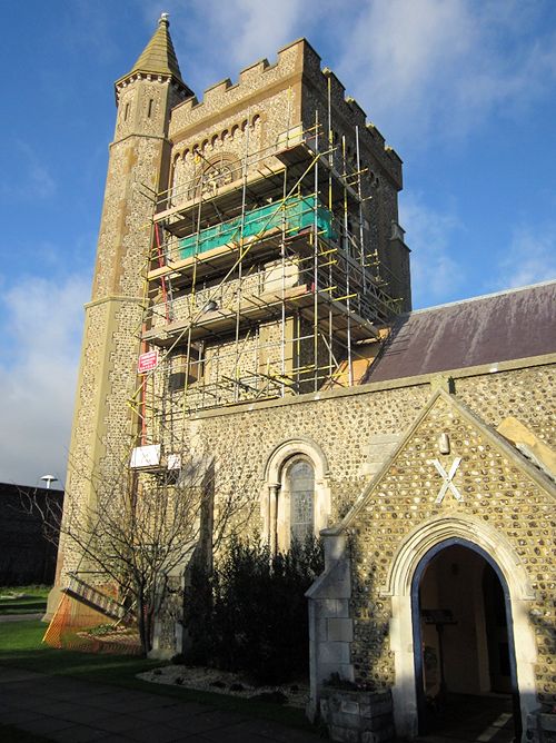 St Andrew's Old Church, Hove (apologies for the scaffolding). St Andrew's Old Church, Hove (apologies for the scaffolding).