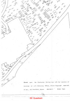 Plan of St Martin's Graveyard - SE Quadrant - Click to enlarge