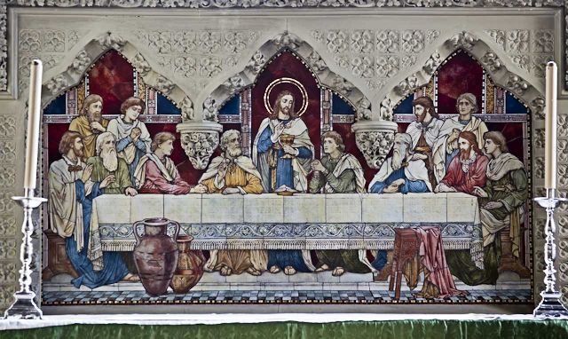 The main panel of the reredos. The main panel of the reredos.