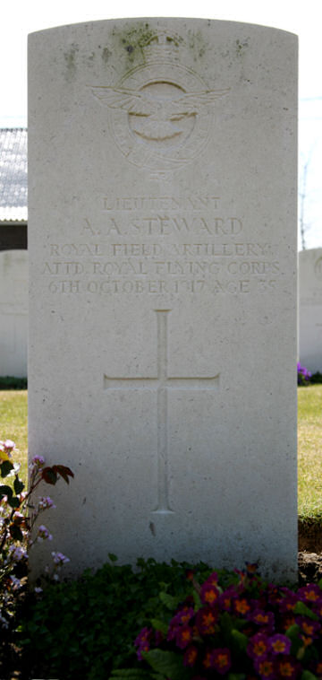 Arthur's headstone in Dunhallow A.D.S. Cemetery, Ypres, Belgium Arthur's headstone in Dunhallow A.D.S. Cemetery, Ypres, Belgium