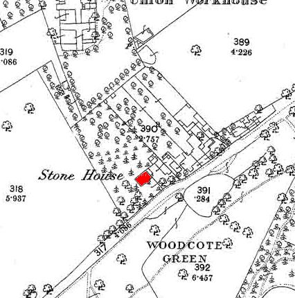 Stone House on the 1866 OS Map