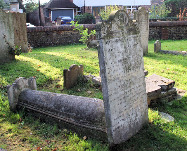 George Stone, Mary (nee Charman), his wife, and family's headstone